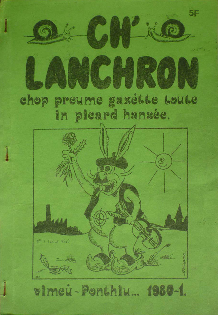 Couverture de « Ch’Lanchron » n°1 (avril 1980)